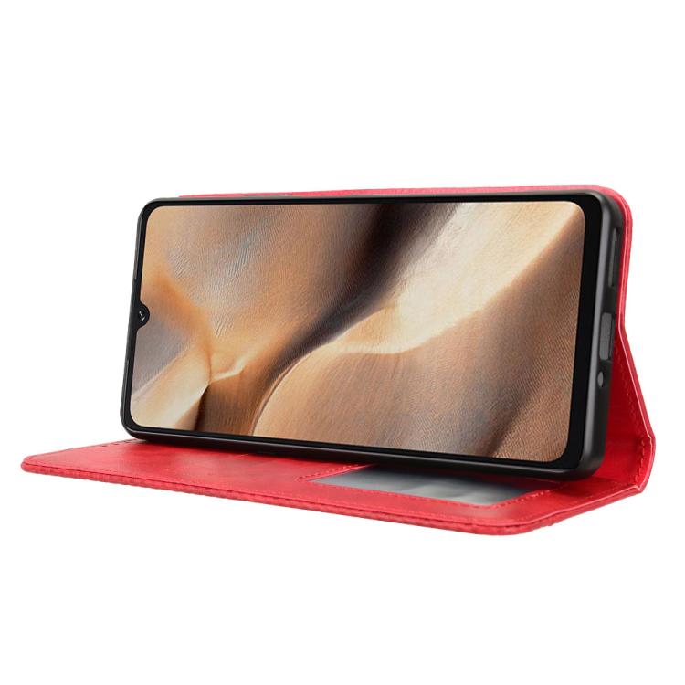 For Cubot X100 Magnetic Buckle Retro Texture Leather Phone Case