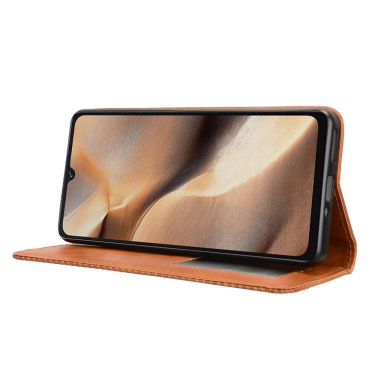For Cubot X100 Magnetic Buckle Retro Texture Leather Phone Case