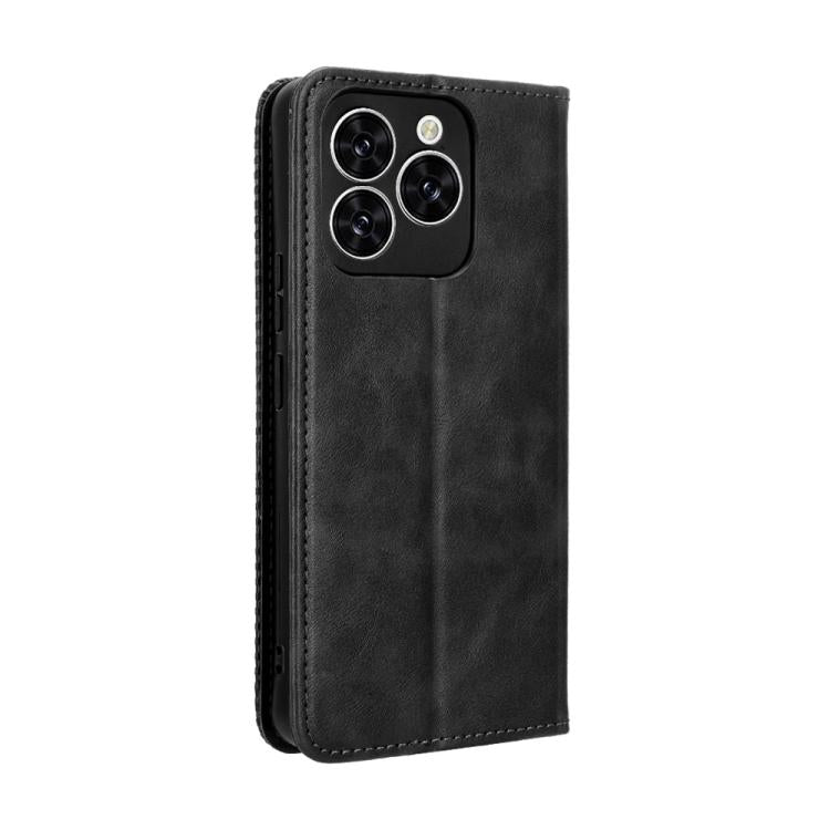 For Cubot Note 60 4G Magnetic Buckle Retro Texture Leather Phone Case