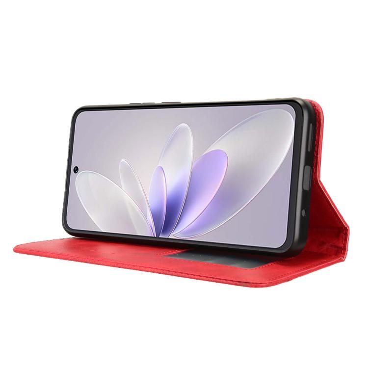 For Cubot Note 60 4G Magnetic Buckle Retro Texture Leather Phone Case