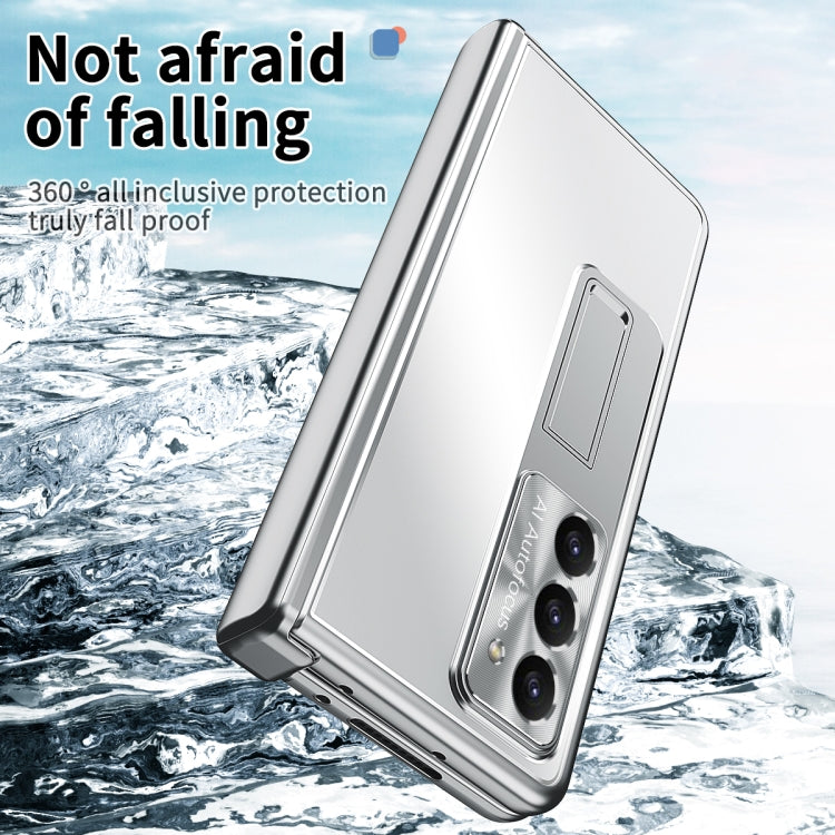 For Samsung Galaxy Z Fold5 Aluminum Alloy Double Hinge Shockproof Phone Protective Case