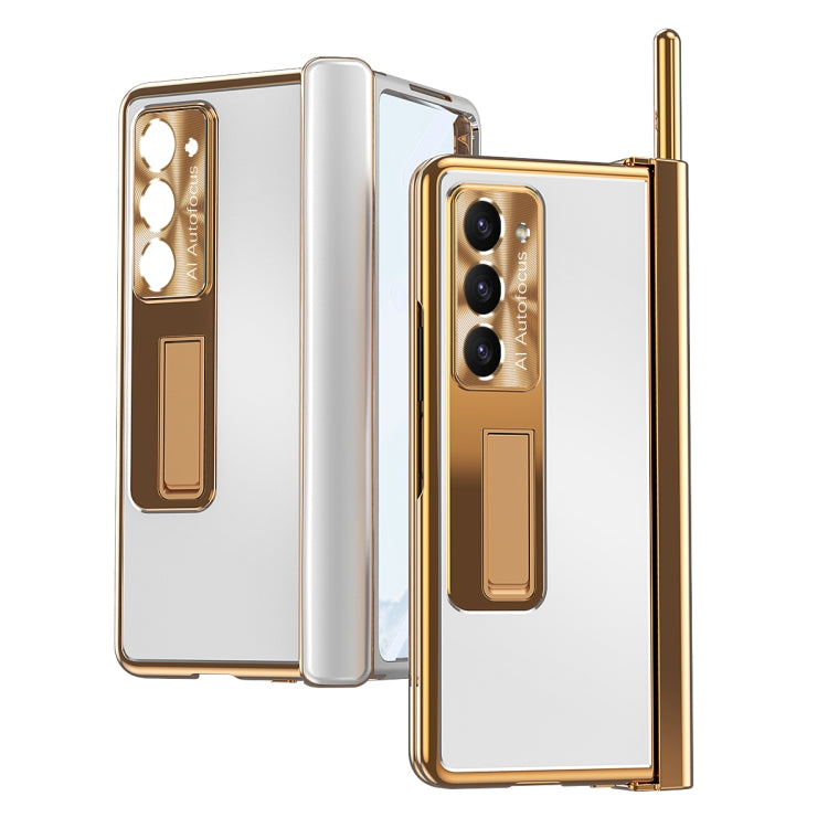 For Samsung Galaxy Z Fold5 Aluminum Alloy Double Hinge Shockproof Phone Protective Case