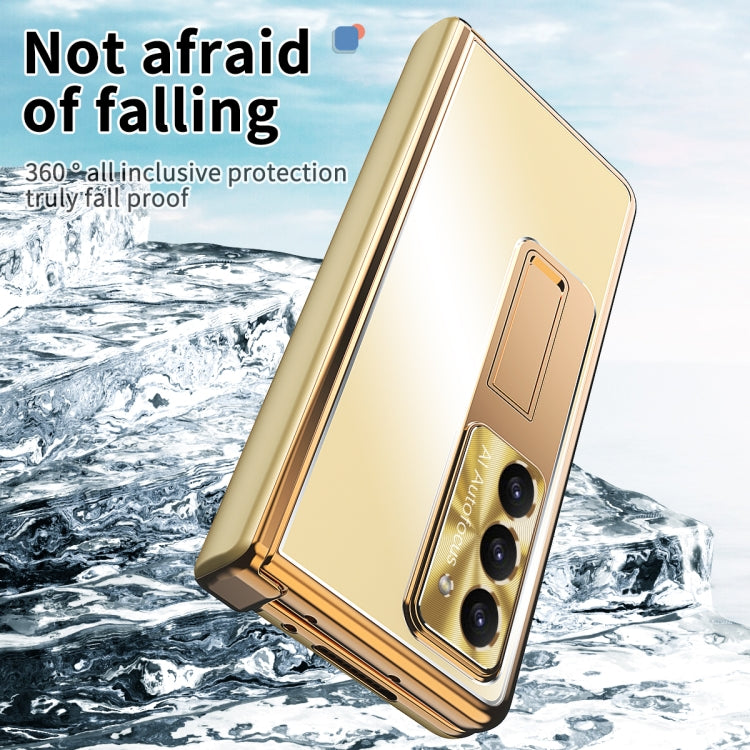 For Samsung Galaxy Z Fold5 Aluminum Alloy Double Hinge Shockproof Phone Protective Case