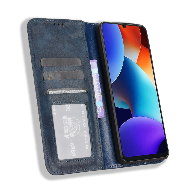 For Blackview Color 8 / Oscal Modern 8 Magnetic Buckle Retro Texture Leather Phone Case