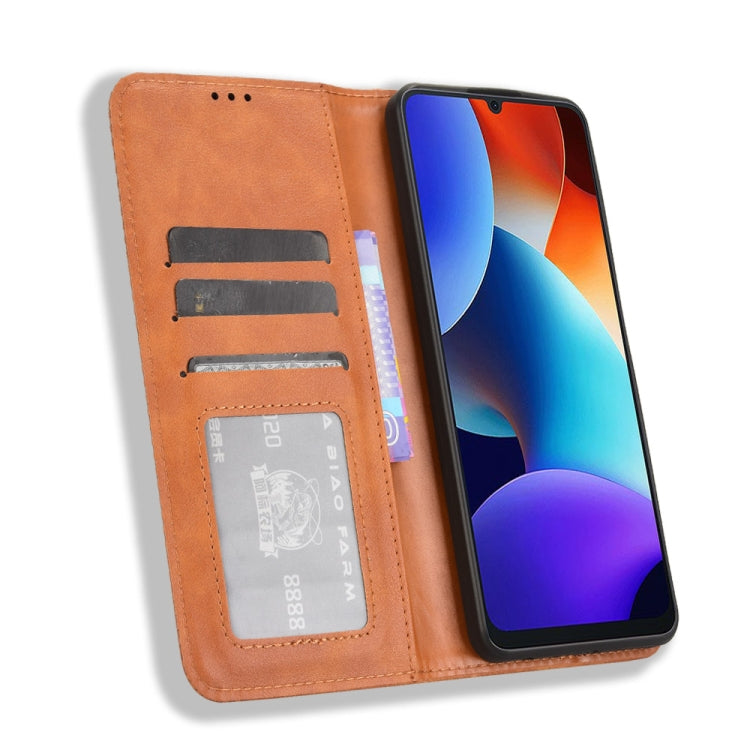 For Blackview Color 8 / Oscal Modern 8 Magnetic Buckle Retro Texture Leather Phone Case