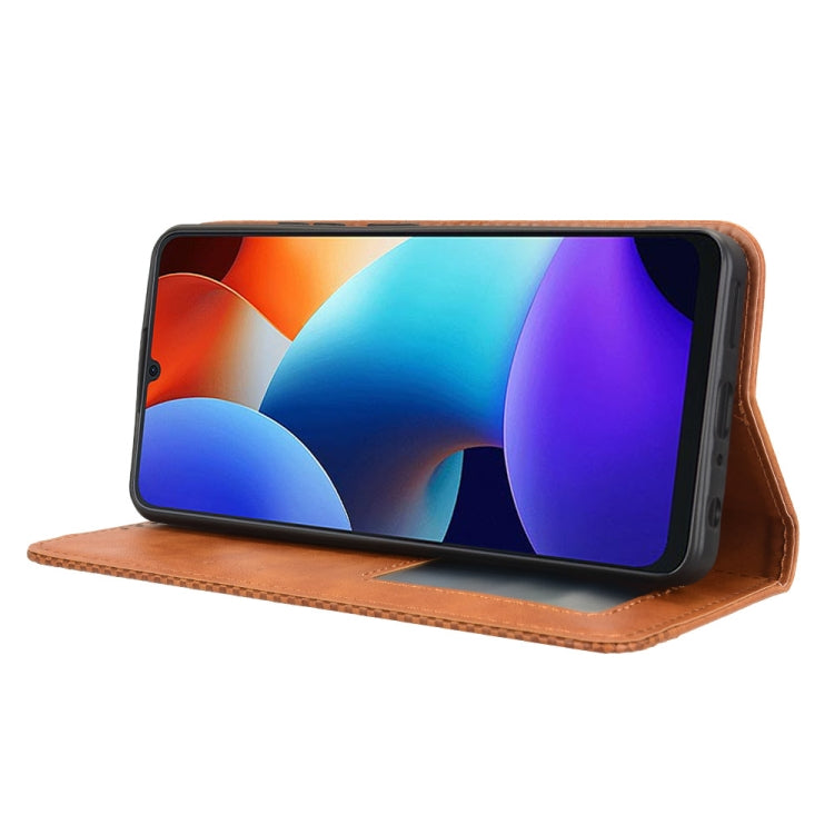 For Blackview Color 8 / Oscal Modern 8 Magnetic Buckle Retro Texture Leather Phone Case