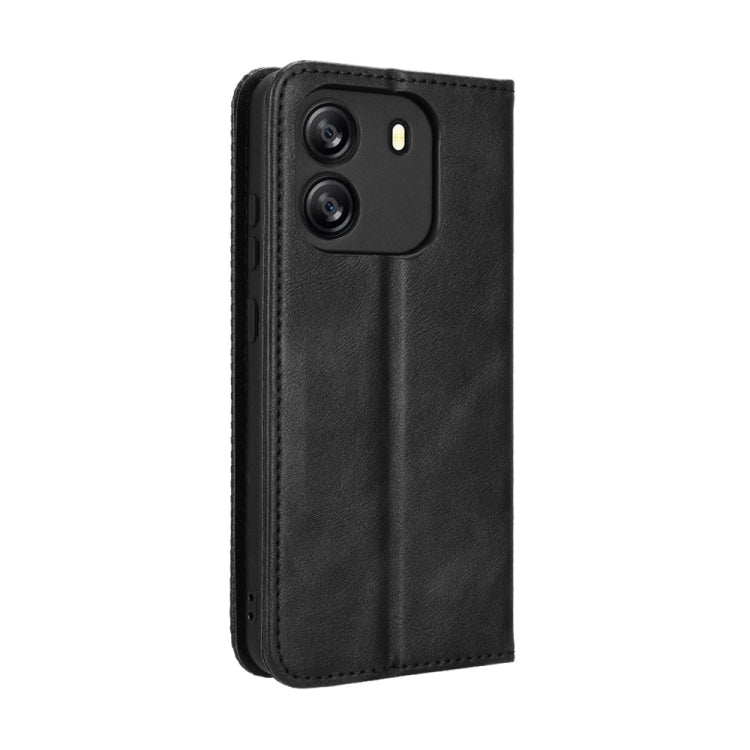 For Blackview Wave 6C Magnetic Buckle Retro Texture Leather Phone Case