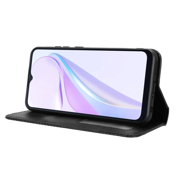 For Blackview Wave 6C Magnetic Buckle Retro Texture Leather Phone Case