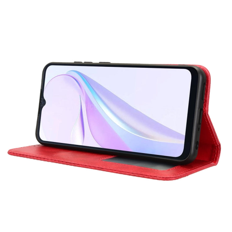 For Blackview Wave 6C Magnetic Buckle Retro Texture Leather Phone Case