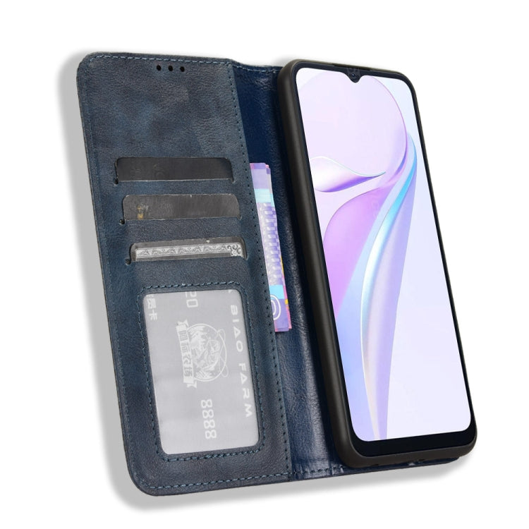 For Blackview Wave 6C Magnetic Buckle Retro Texture Leather Phone Case