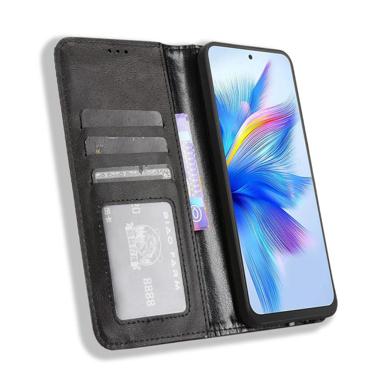 For Blackview Shark 9 Magnetic Buckle Retro Texture Leather Phone Case