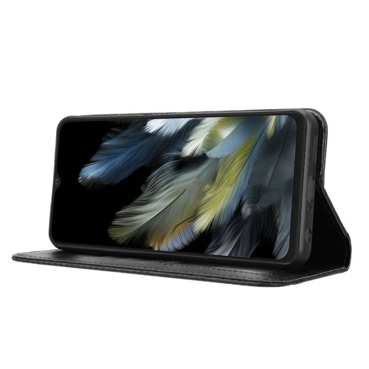 For Blackview Wave 8 / 8C / Oscal Flat 2 Magnetic Buckle Retro Texture Leather Phone Case