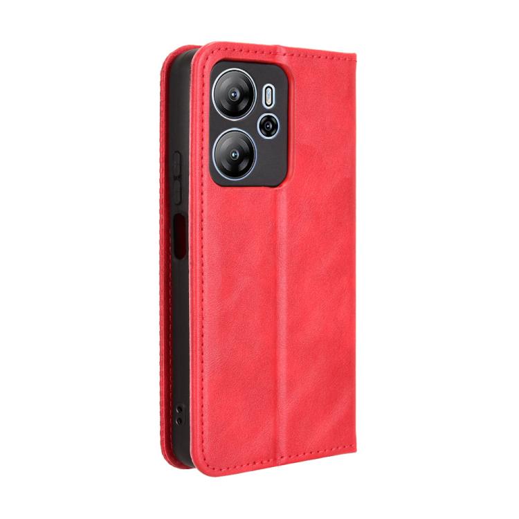 For Blackview Oscal Tiger 13 Magnetic Buckle Retro Texture Leather Phone Case