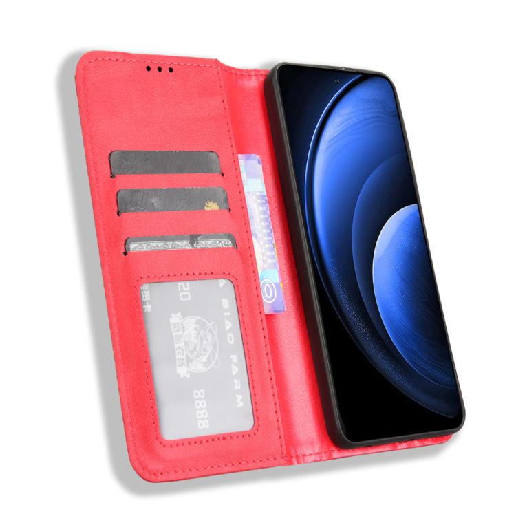 For Blackview Oscal Tiger 13 Magnetic Buckle Retro Texture Leather Phone Case