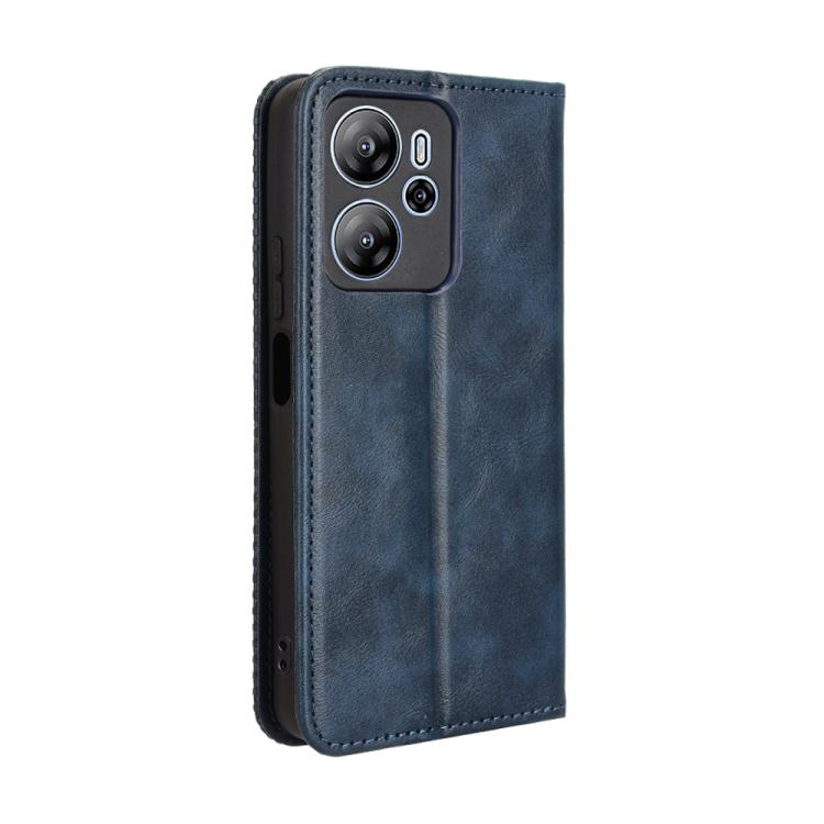 For Blackview Oscal Tiger 13 Magnetic Buckle Retro Texture Leather Phone Case