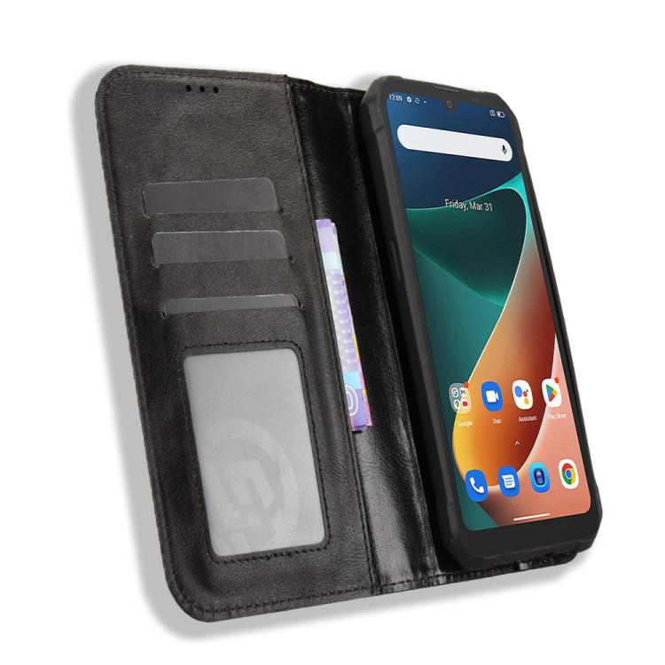 For Blackview BV5300 / BV5300 Pro Magnetic Buckle Retro Texture Leather Phone Case