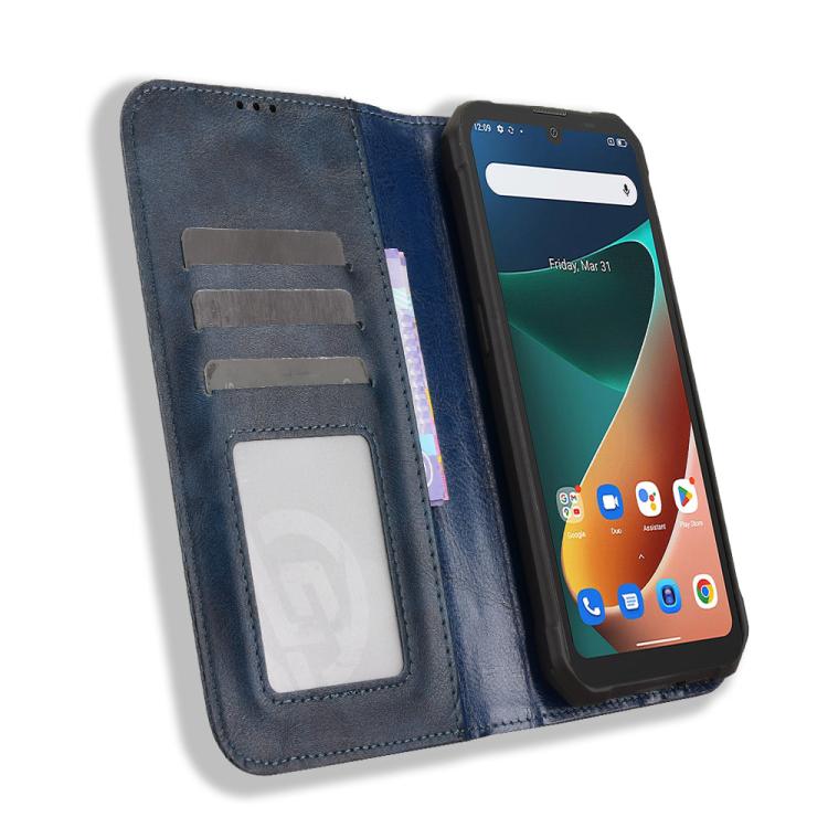 For Blackview BV5300 / BV5300 Pro Magnetic Buckle Retro Texture Leather Phone Case