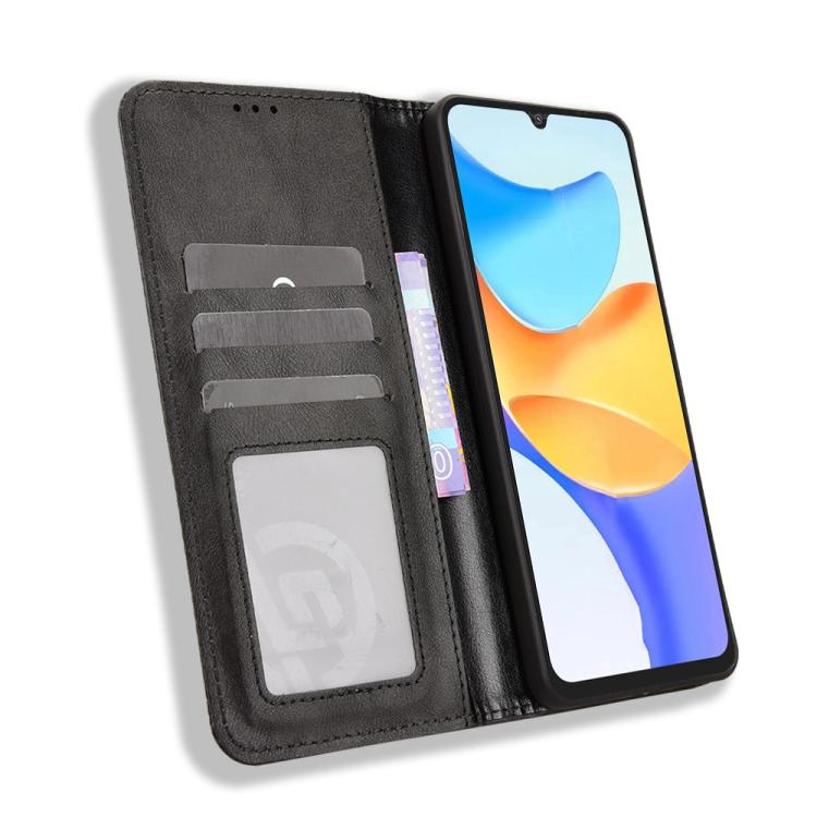 For Blackview SHARK 6 Magnetic Buckle Retro Texture Leather Phone Case