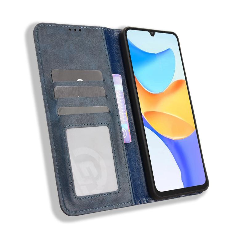 For Blackview SHARK 6 Magnetic Buckle Retro Texture Leather Phone Case