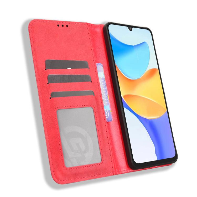 For Blackview SHARK 6 Magnetic Buckle Retro Texture Leather Phone Case