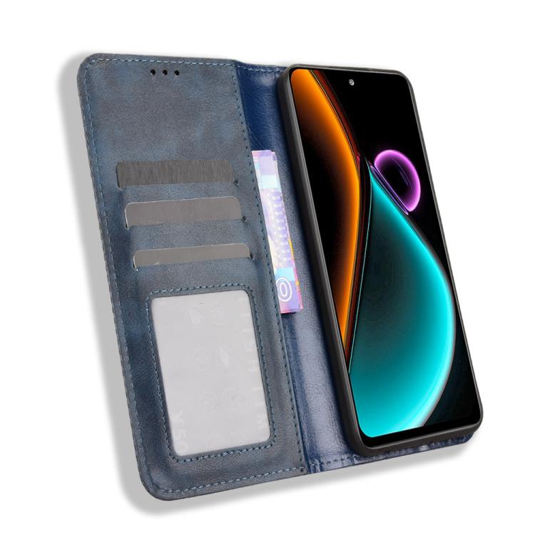 For Blackview COLOR 6 Magnetic Buckle Retro Texture Leather Phone Case