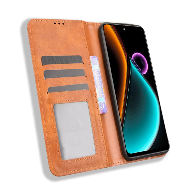 For Blackview COLOR 6 Magnetic Buckle Retro Texture Leather Phone Case