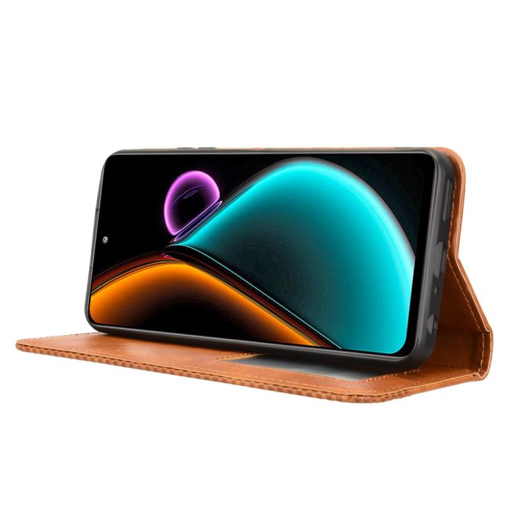 For Blackview COLOR 6 Magnetic Buckle Retro Texture Leather Phone Case