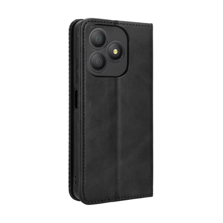 For Blackview Wave 9C Magnetic Buckle Retro Texture Leather Phone Case