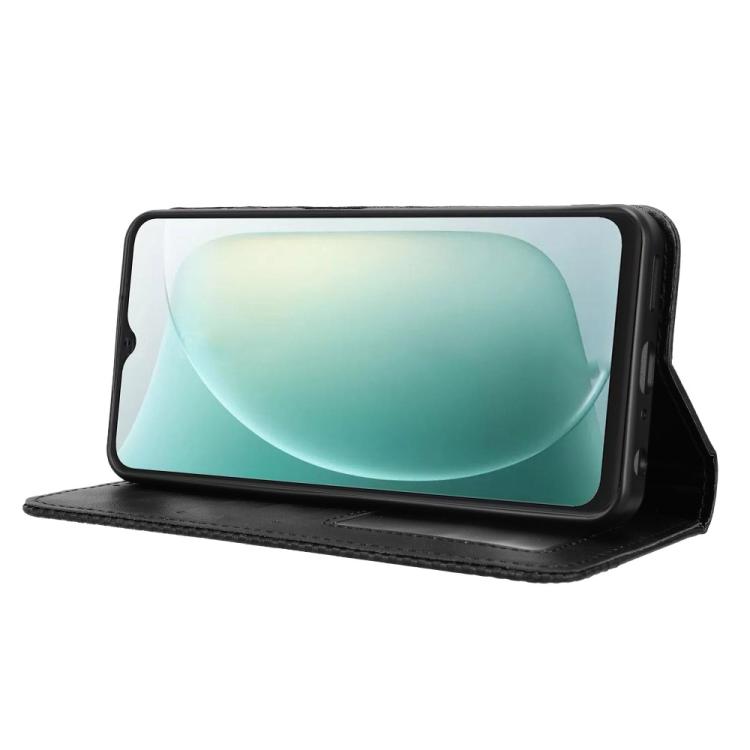 For Blackview Wave 9C Magnetic Buckle Retro Texture Leather Phone Case