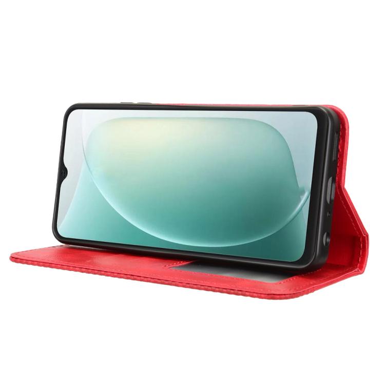 For Blackview Wave 9C Magnetic Buckle Retro Texture Leather Phone Case