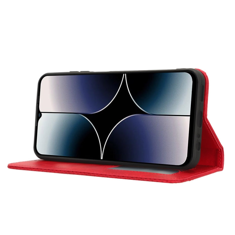 For Ulefone Note 16 Pro Magnetic Buckle Retro Texture Leather Phone Case