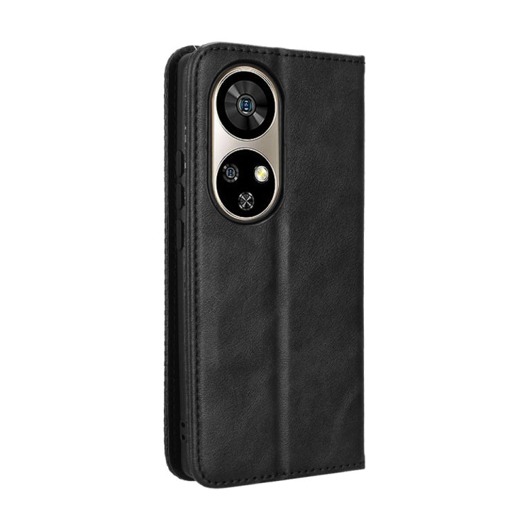 For Ulefone Note 17 Pro Magnetic Buckle Retro Texture Leather Phone Case