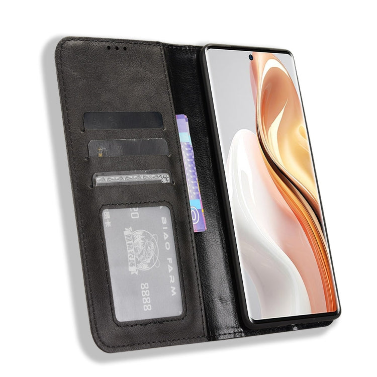 For Ulefone Note 17 Pro Magnetic Buckle Retro Texture Leather Phone Case