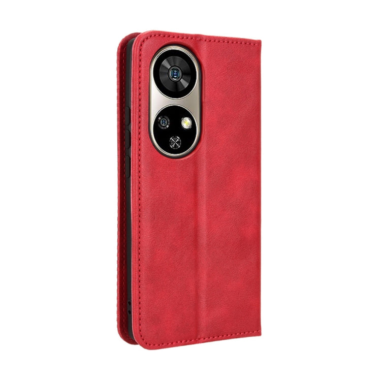 For Ulefone Note 17 Pro Magnetic Buckle Retro Texture Leather Phone Case