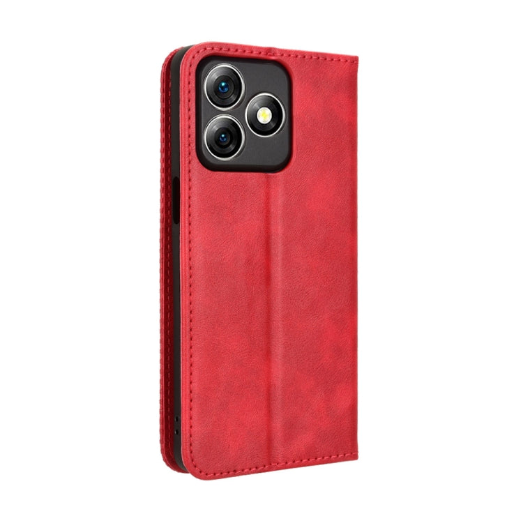 For Ulefone Note 18 Ultra Magnetic Buckle Retro Texture Leather Phone Case