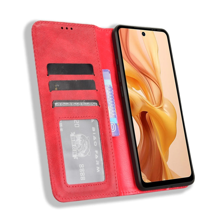 For Ulefone Note 18 Ultra Magnetic Buckle Retro Texture Leather Phone Case