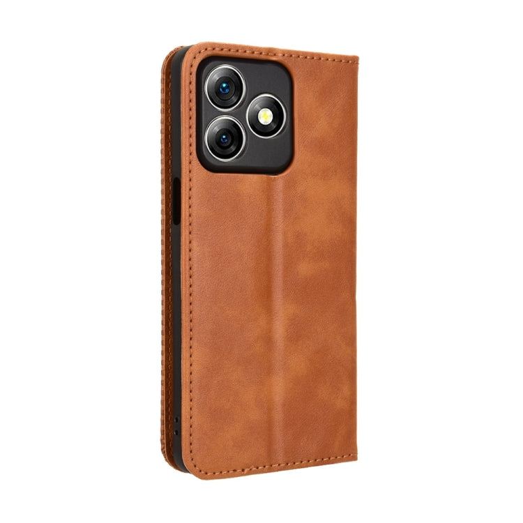For Ulefone Note 18 Ultra Magnetic Buckle Retro Texture Leather Phone Case