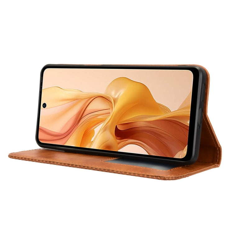 For Ulefone Note 18 Ultra Magnetic Buckle Retro Texture Leather Phone Case