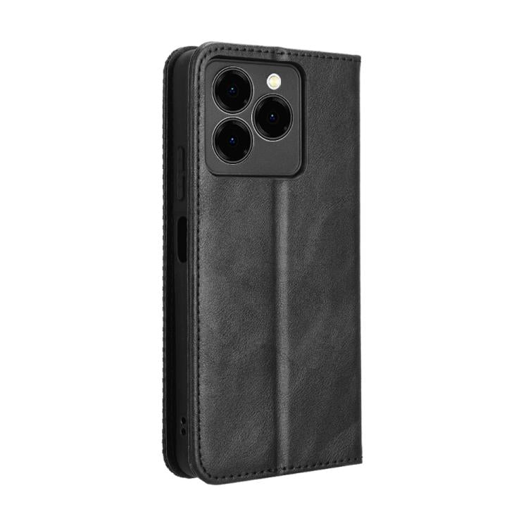 For Ulefone Note 20 Pro Magnetic Buckle Retro Texture Leather Phone Case