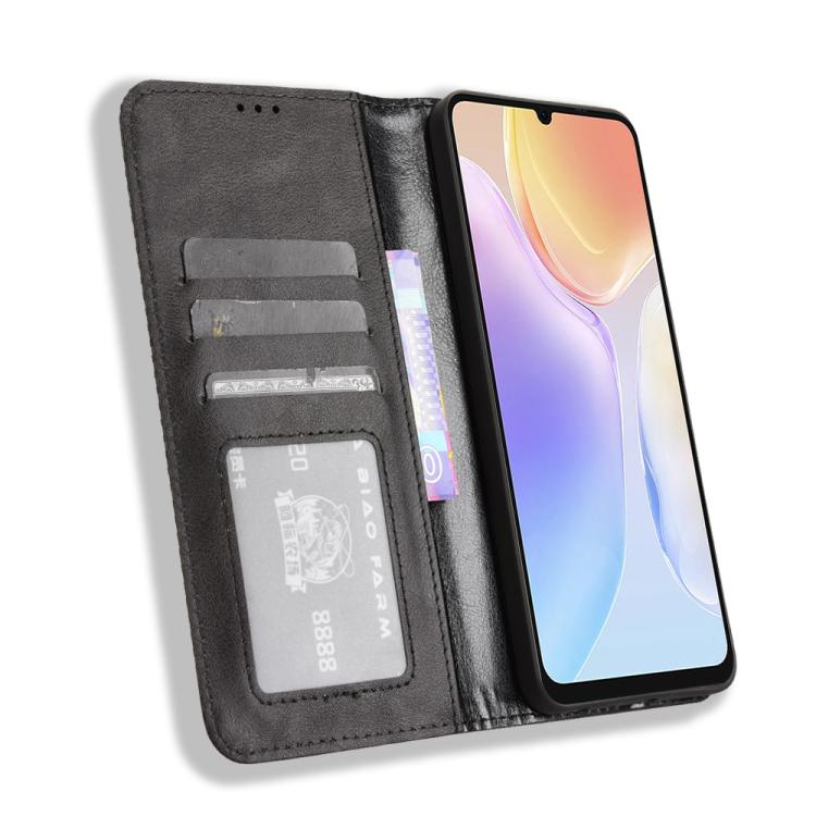 For Ulefone Note 20 Pro Magnetic Buckle Retro Texture Leather Phone Case