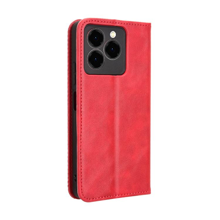 For Ulefone Note 20 Pro Magnetic Buckle Retro Texture Leather Phone Case
