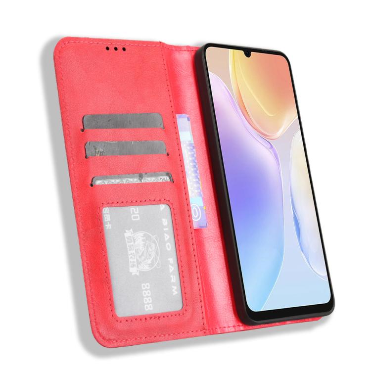 For Ulefone Note 20 Pro Magnetic Buckle Retro Texture Leather Phone Case