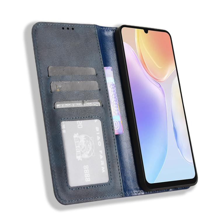 For Ulefone Note 20 Pro Magnetic Buckle Retro Texture Leather Phone Case