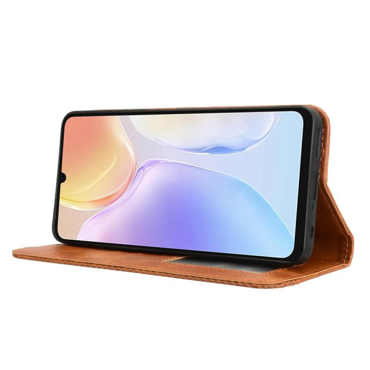 For Ulefone Note 20 Pro Magnetic Buckle Retro Texture Leather Phone Case