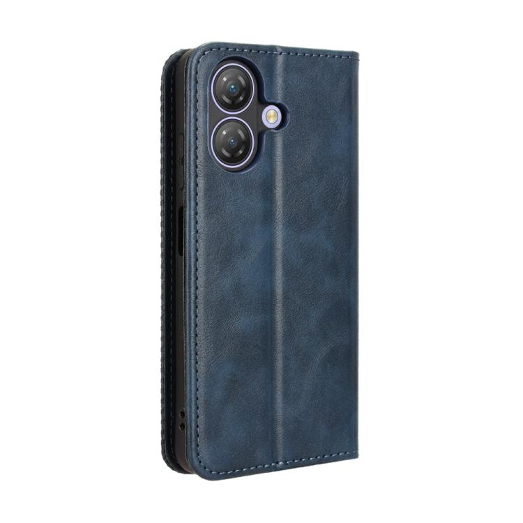 For Ulefone Note 21 Magnetic Buckle Retro Texture Leather Phone Case