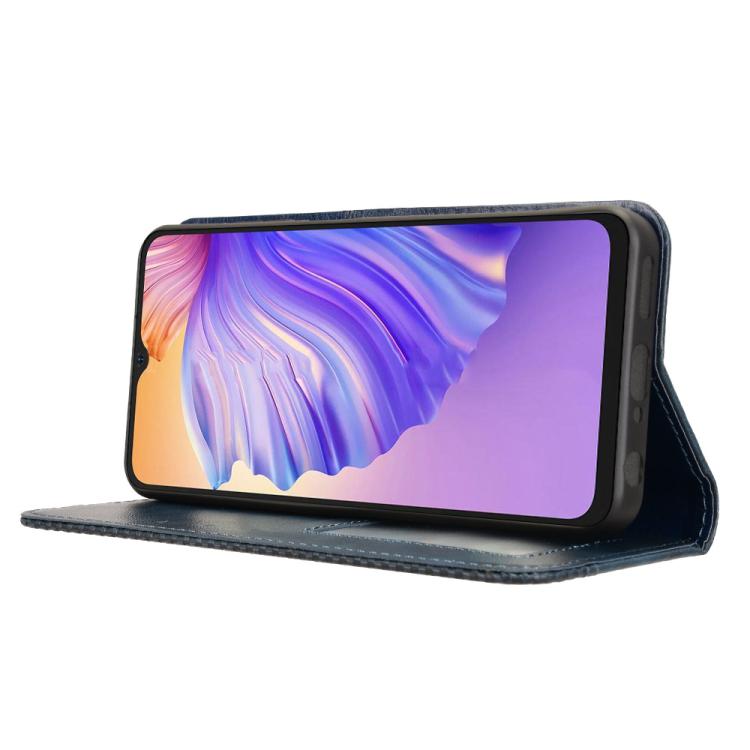 For Ulefone Note 21 Magnetic Buckle Retro Texture Leather Phone Case