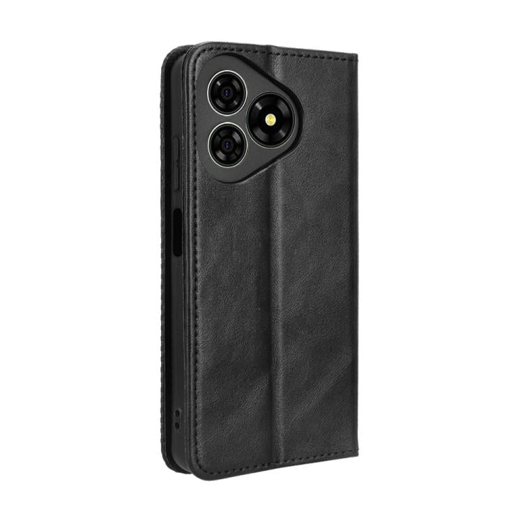 For Ulefone Note 19 Magnetic Buckle Retro Texture Leather Phone Case