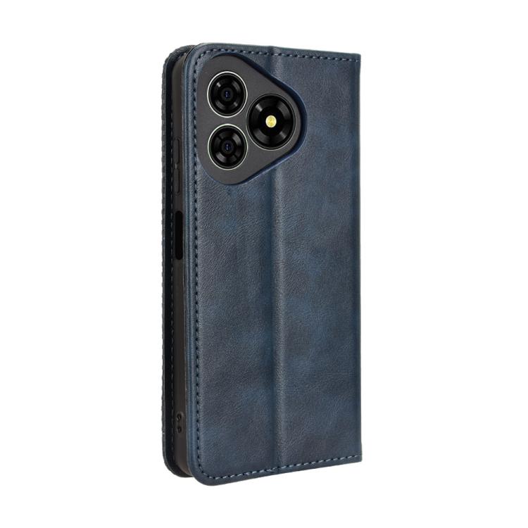 For Ulefone Note 19 Magnetic Buckle Retro Texture Leather Phone Case