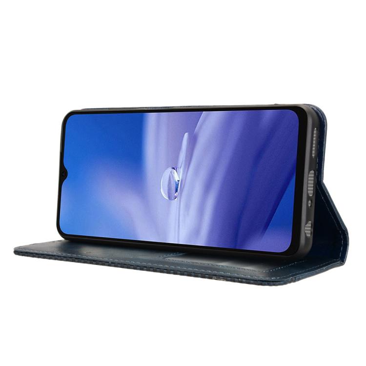 For Ulefone Note 19 Magnetic Buckle Retro Texture Leather Phone Case
