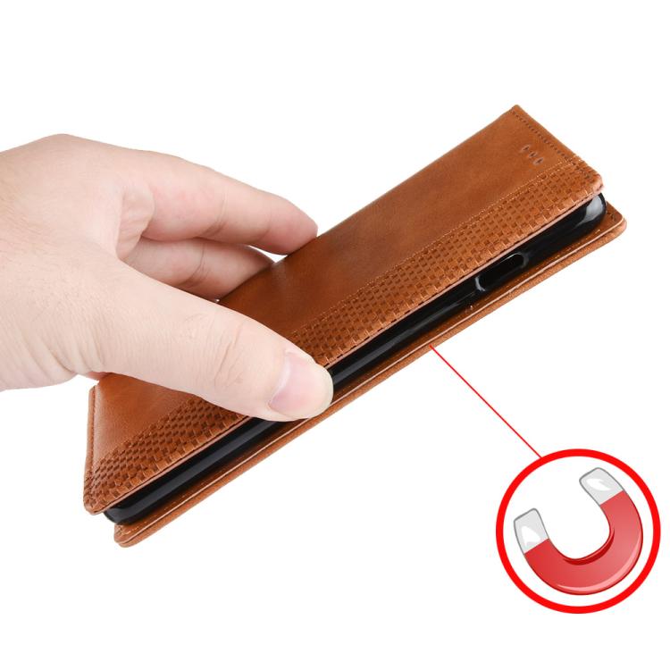 For Ulefone Note 19 Magnetic Buckle Retro Texture Leather Phone Case
